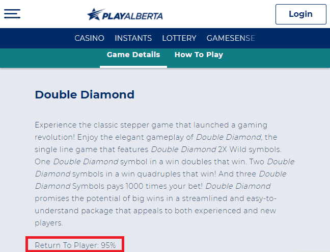 Double Diamond Game Info