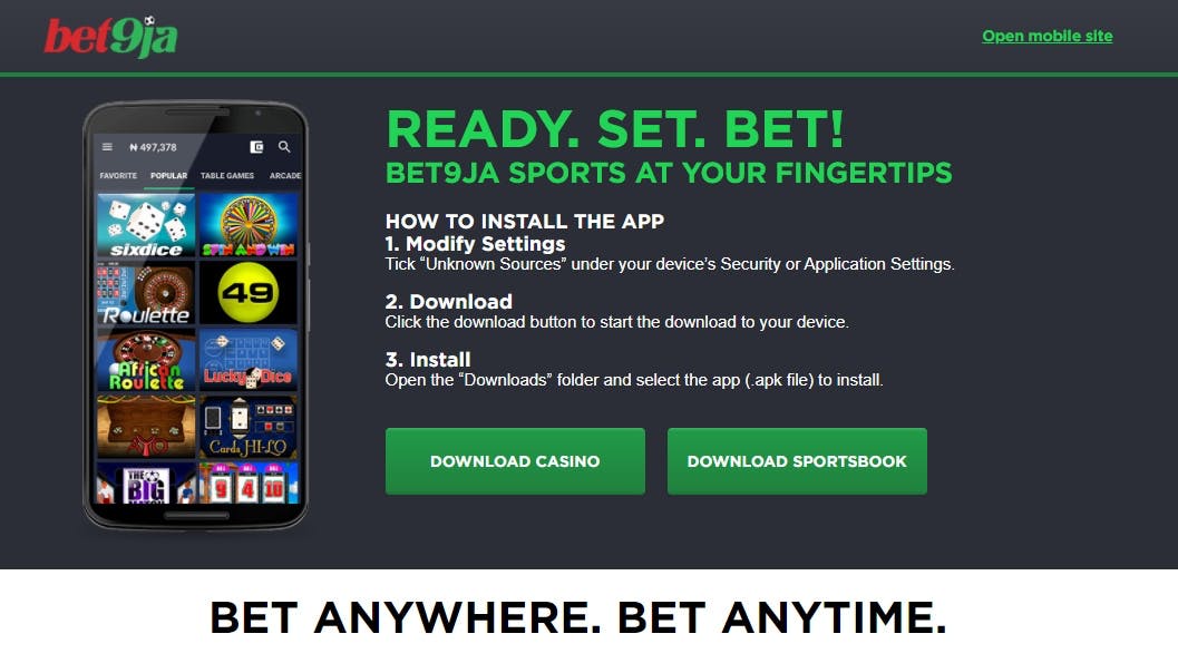 Bet9ja Mobile App