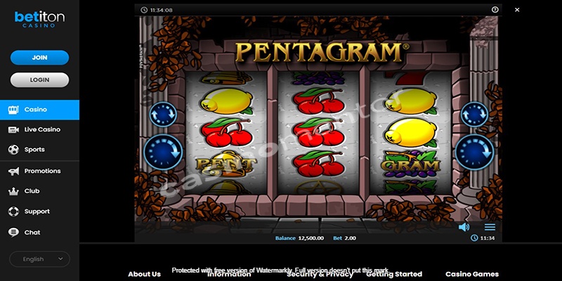 Betiton Casino: Pentagram