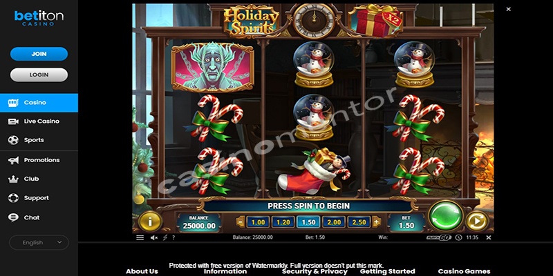Betiton Casino: Holiday Spirits