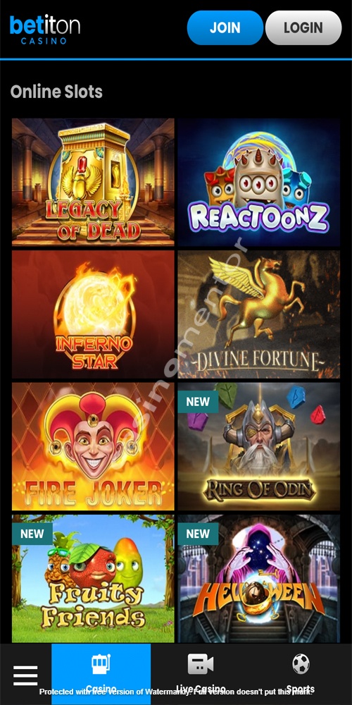 Betiton Casino: Online Slots Mobile