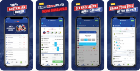 Image of the BlueBet sportsbook app