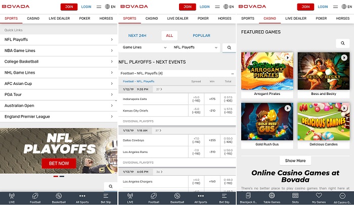 iPhone app by bovada