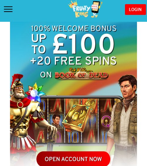 fruity king casino welcome offer