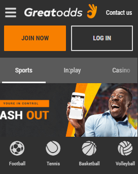 GreatOdds Mobile Screenshot