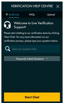 Grosvenor Live Chat Verification Support