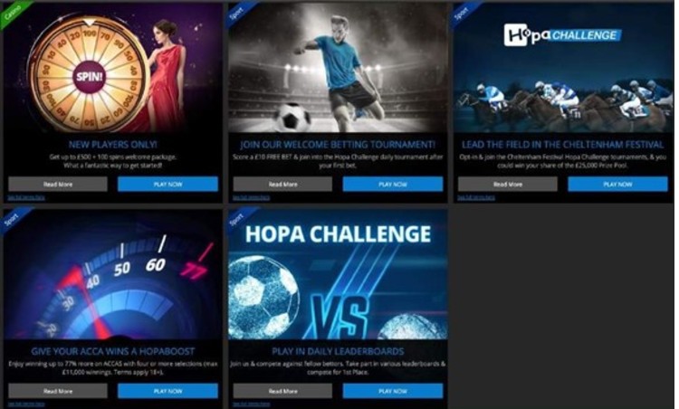 Hopa Sportsbook Promotions