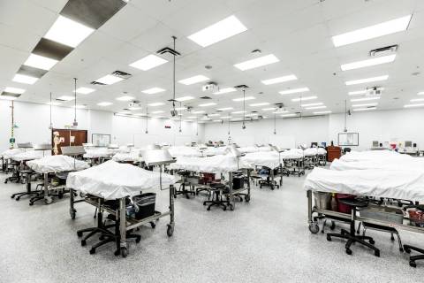 Touro University Nevada in Henderson provides a cadaver lab where its medical students study an . 