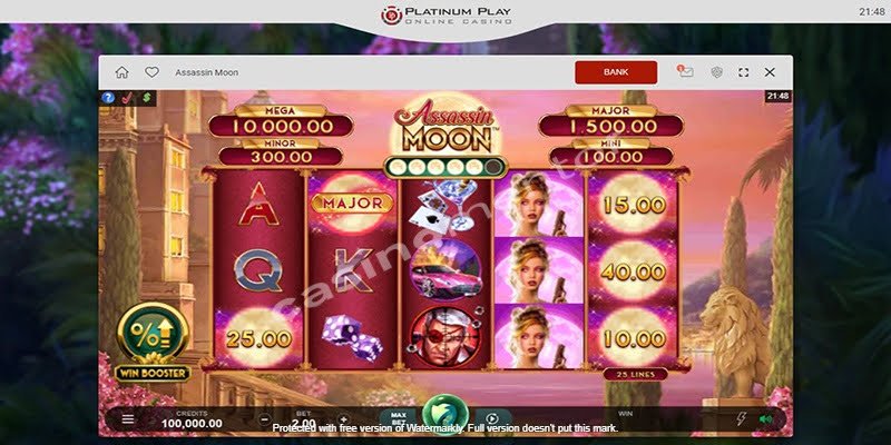 Platinum Play Casino: Assassin Moon