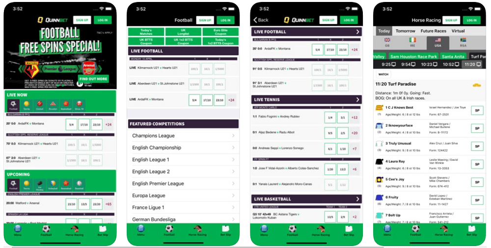 QuinnBet mobile app