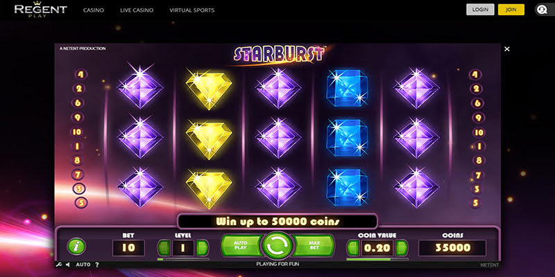 Regent Casino: Starburst