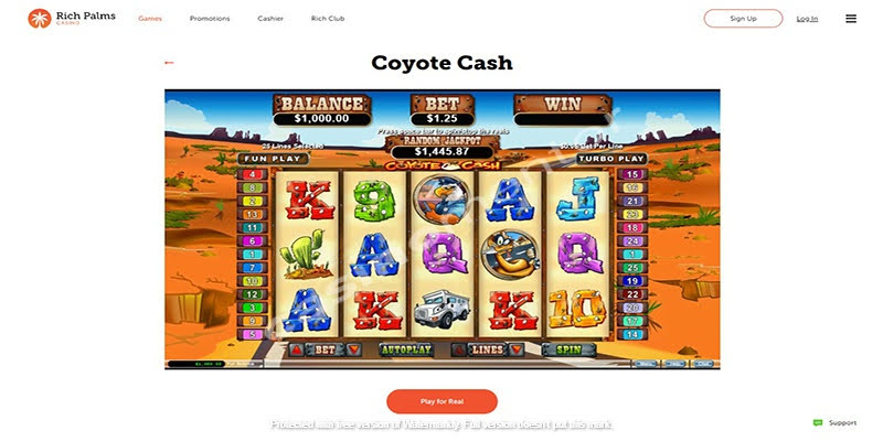 Rich Palms Casino: Coyote Cash