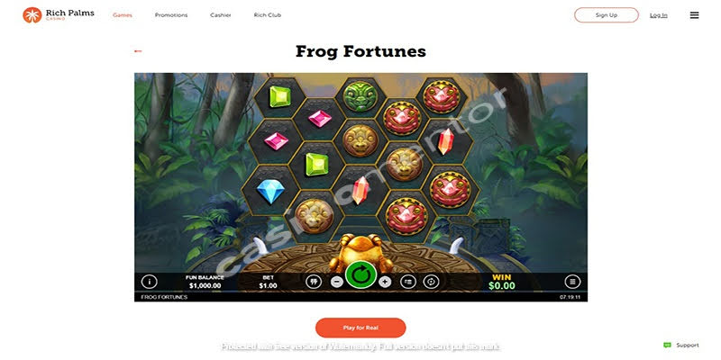 Rich Palms Casino: Frog Fortunes