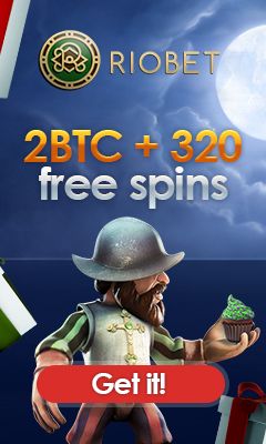 Riobet bonus: 2BTC + 320 free spins