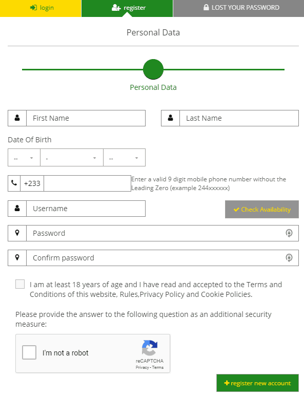 registering a soccabet account