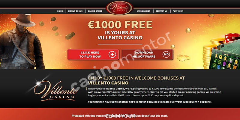 Villento Casino: Bonus