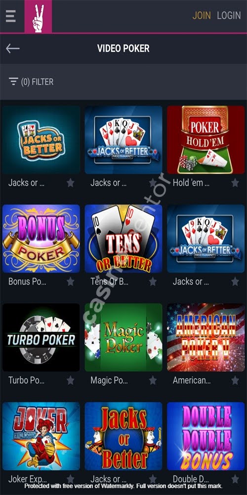 VivaroBet Casino: Video Poker Mobile