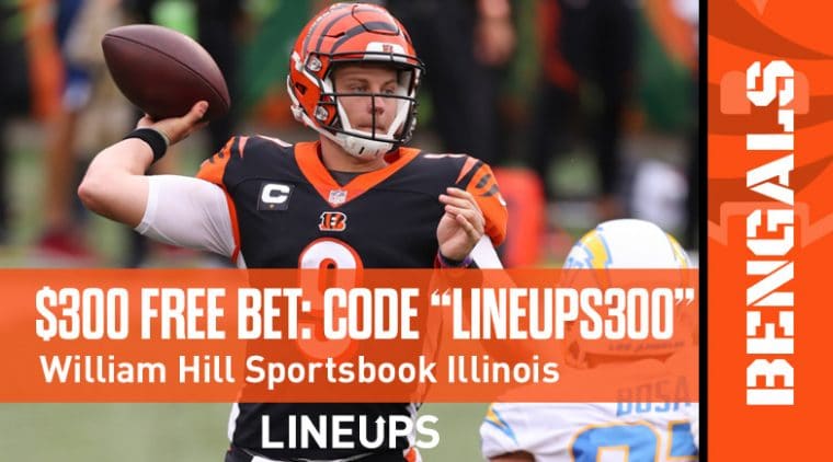 William Hill Illinois $300 Risk-Free Bet Promo Code and TNF Best Bet