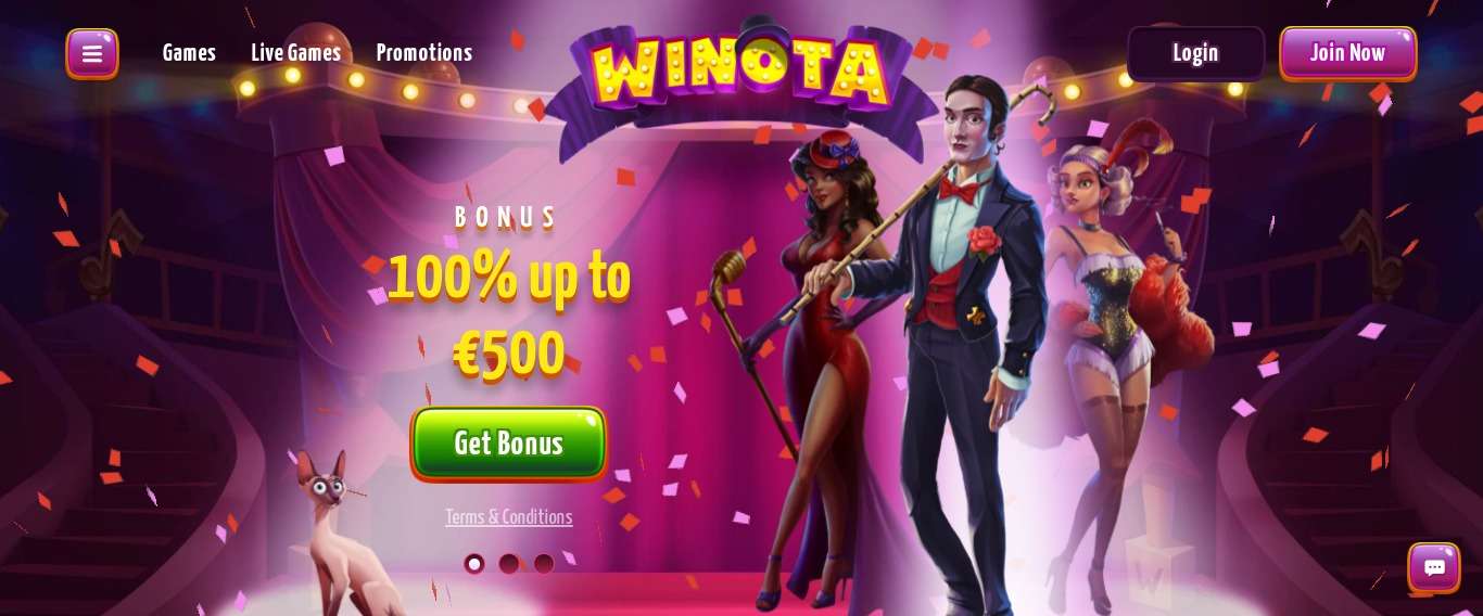 Winota Casino Review: Bonus 100% Up To 500 Euro